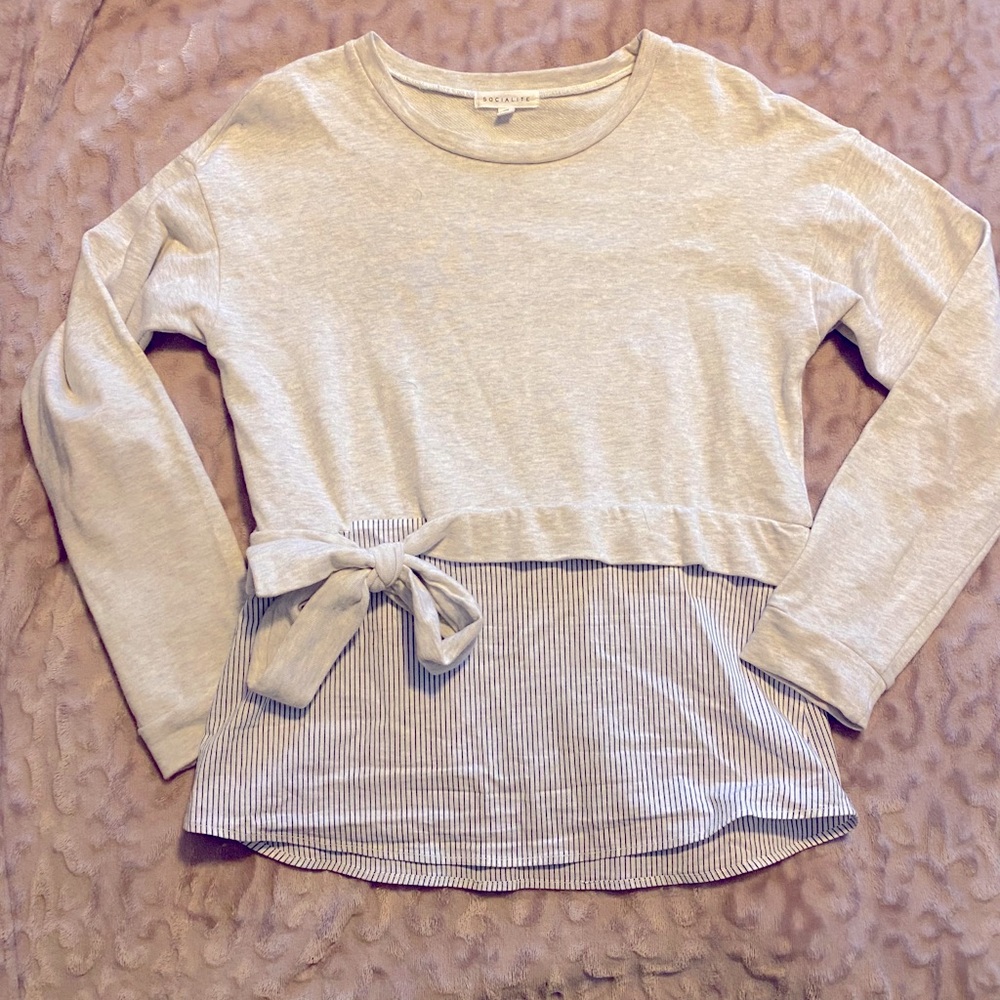 Mixed media sweater